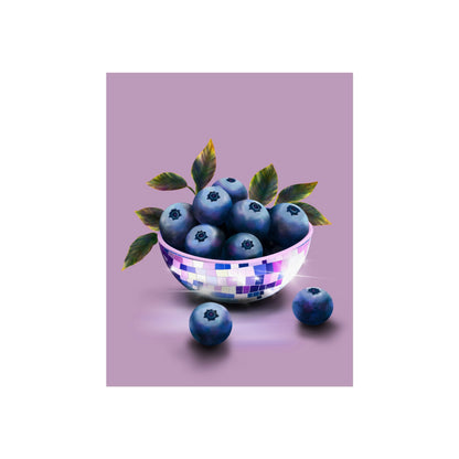 Disco Blueberry Print