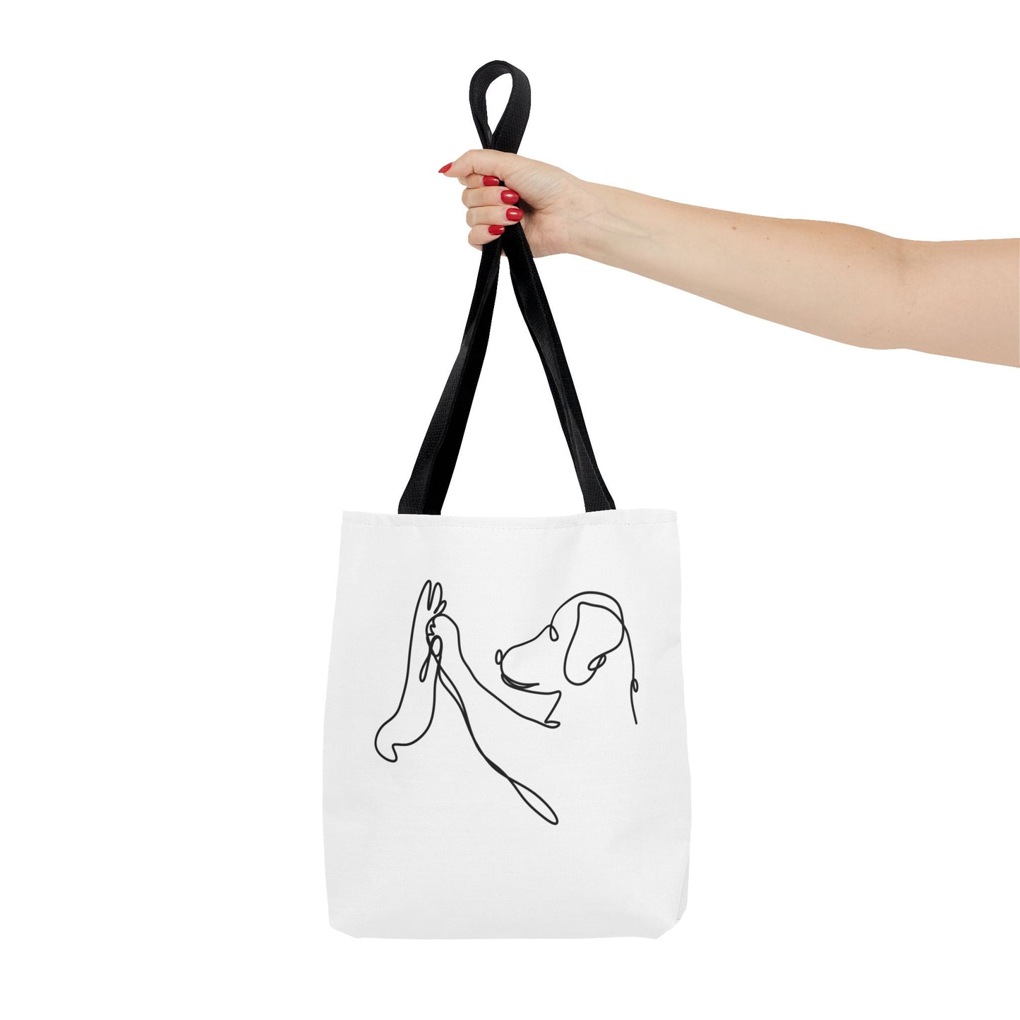 Dog High-five Tote Bag