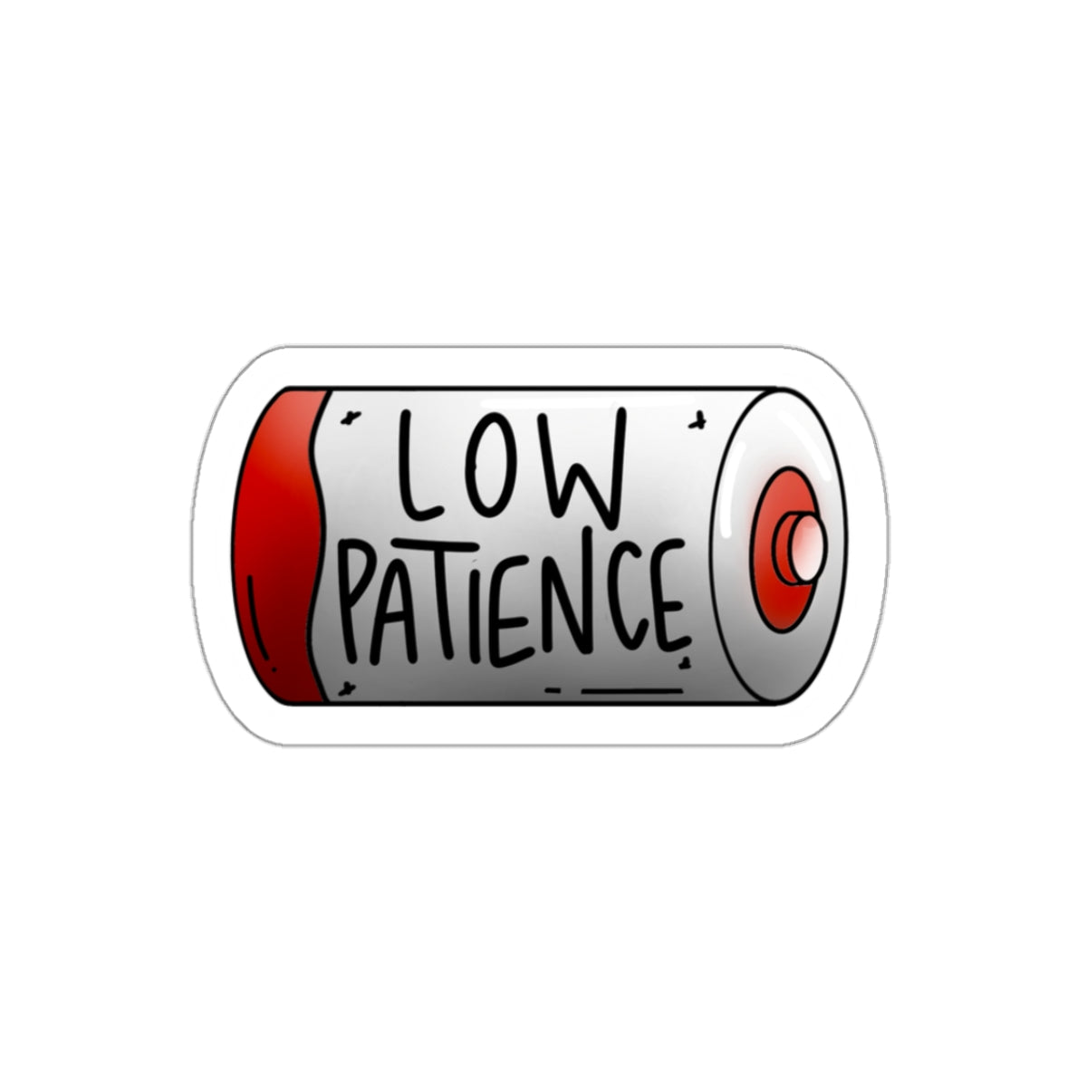 Low Patience Sticker