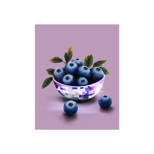 Disco Blueberry Print