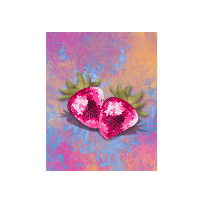 Disco Strawberries Print