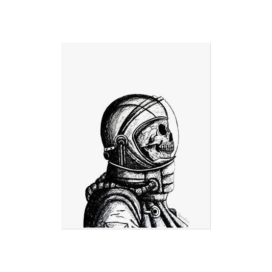 Skeleton Astronaut Print