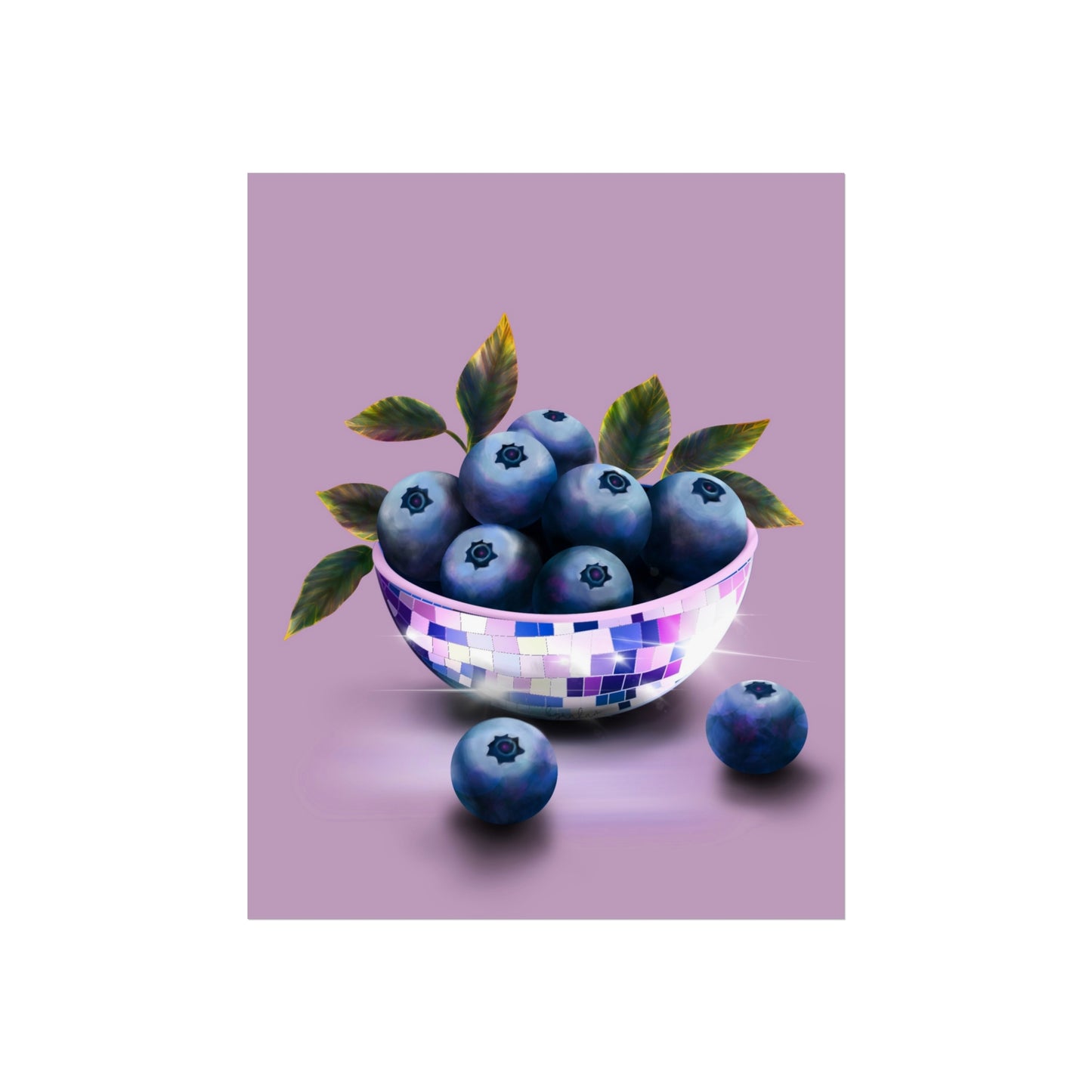 Disco Blueberry Print