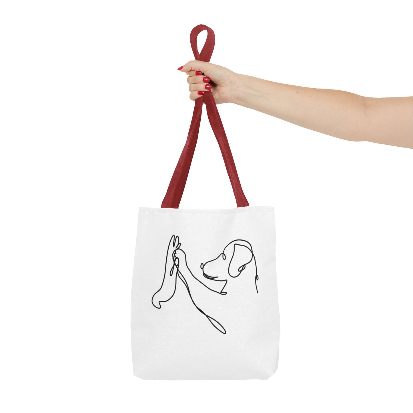 Dog High-five Tote Bag