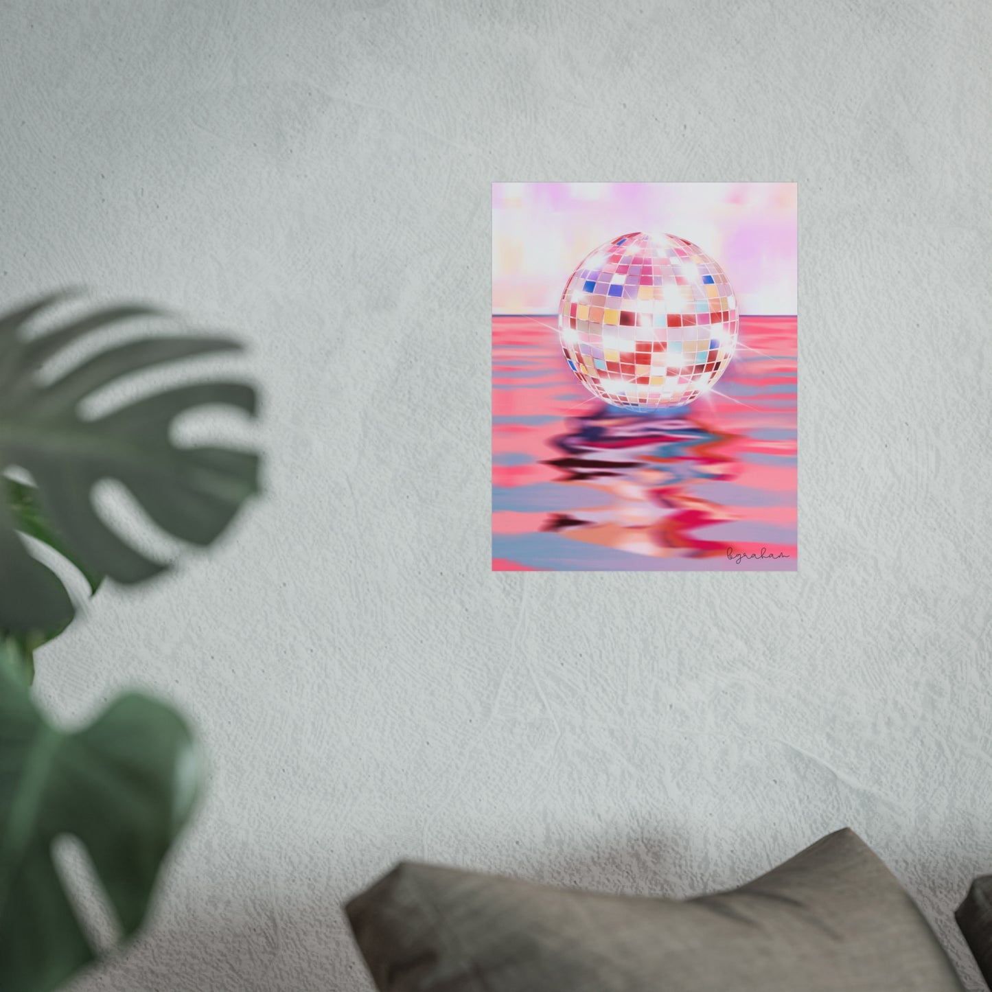 Disco Water Reflection Print