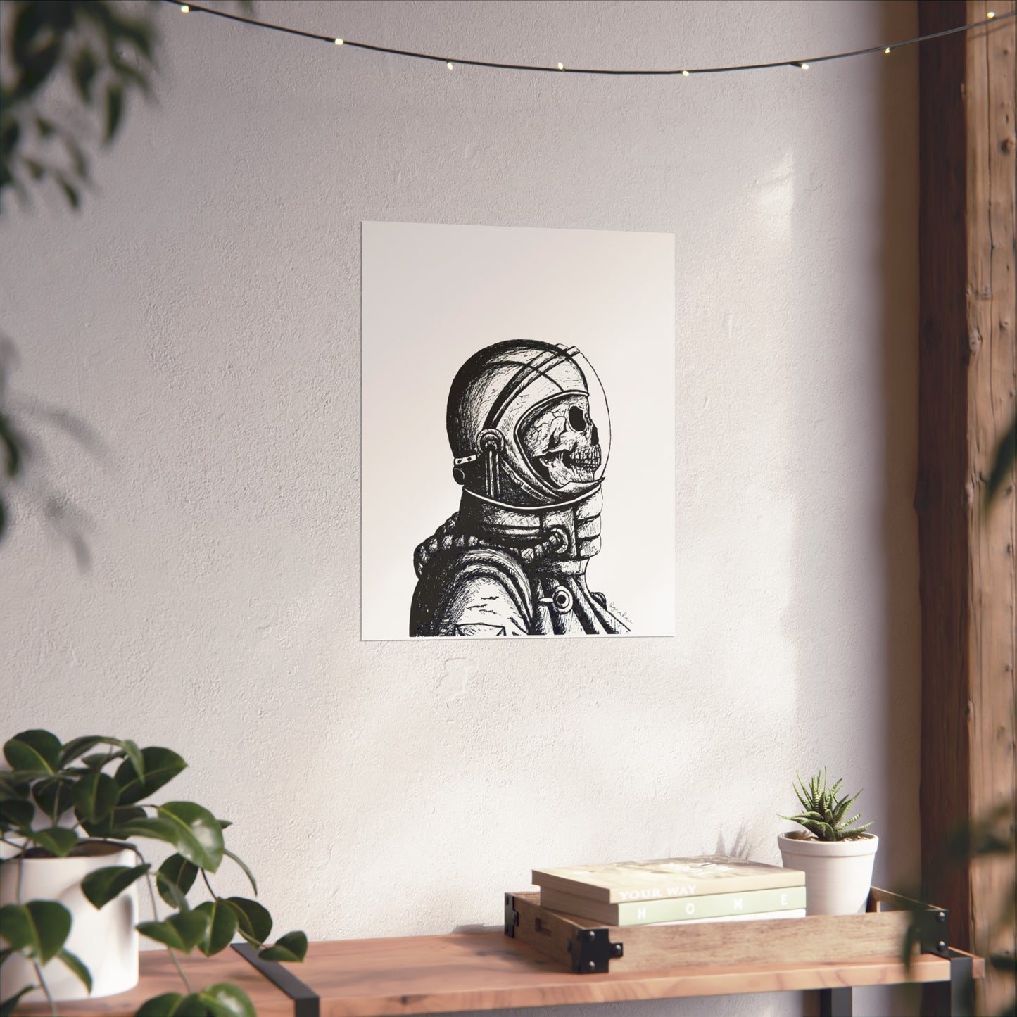 Skeleton Astronaut Print