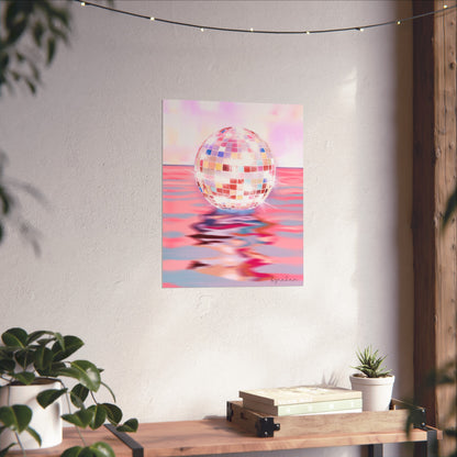 Disco Water Reflection Print