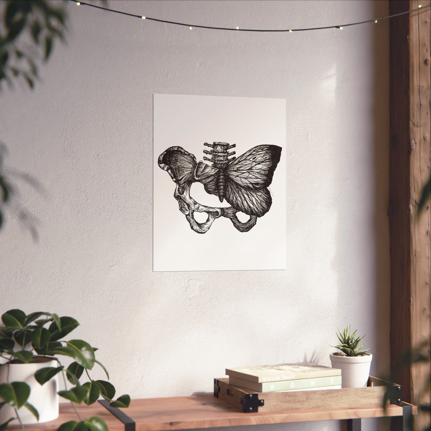 Butterfly Hip Bone Print